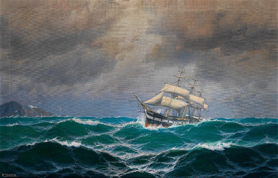 Max Jensen - Dreimaster auf hoher See
