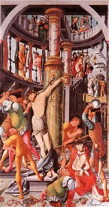 Jerg Ratgeb - Flagellation of Christ - WGA19003. Free illustration for personal and commercial use.