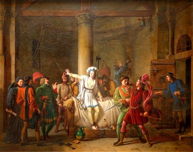 Jeanne d'arc prisonnière à Rouen-Pierre Révoil-MBA Lyon 2014