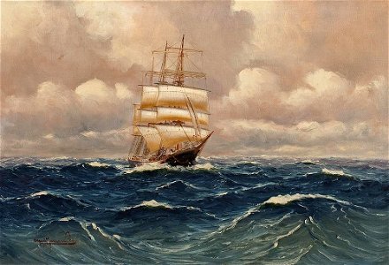 Alfred Jensen - Dreimaster auf Hoher See