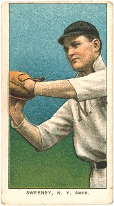 Jeff Sweeney, New York Highlanders, baseball card portrait LCCN2008676828