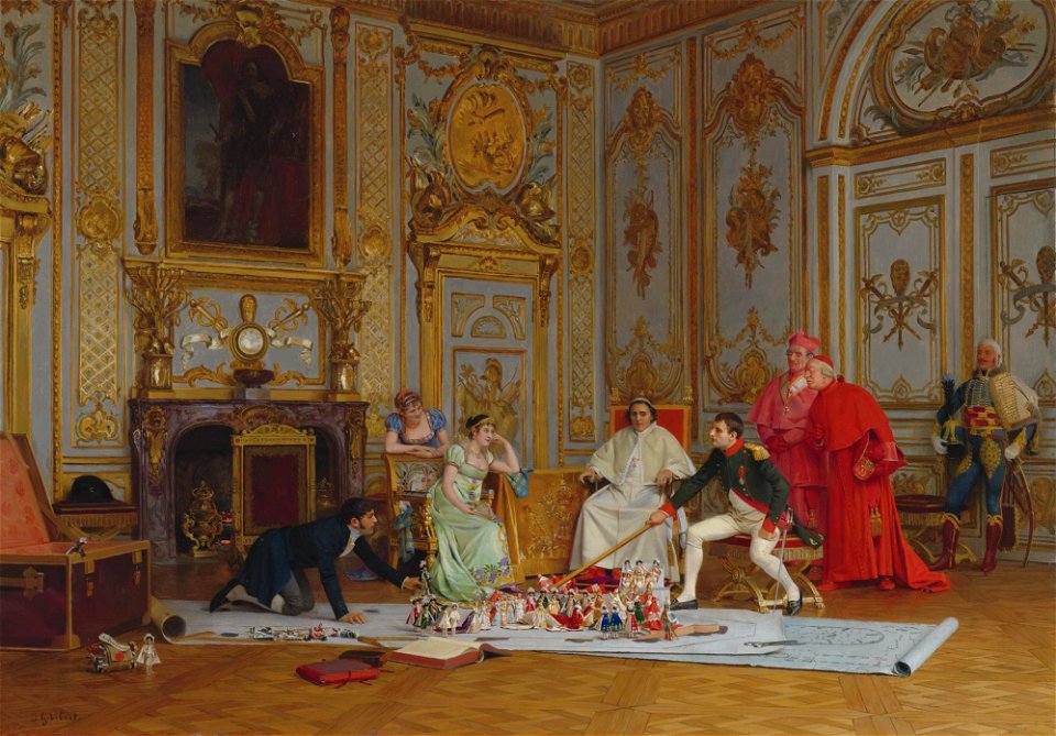 Jehan-Georges Vibert - Planification du couronnement de Napoléon