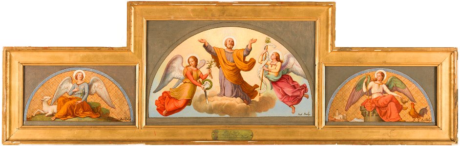 Jean-Paul-Etienne Balze - Esquisse pour l'église Saint-Joseph , L'Ange de douceur et de chasteté - Apothéose de Saint-Joseph - - PPP4498 - Musée des Beaux-Arts de la ville de Paris