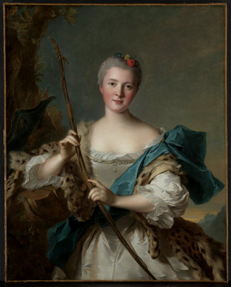 Jean-Marc Nattier - Portrait of a Woman as Diana - 1942.643 - Cleveland Museum of Art