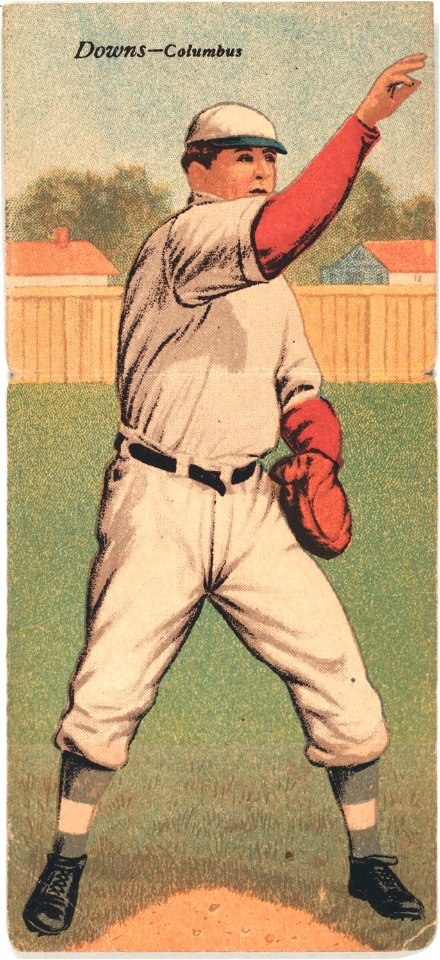 Jerry Downs-Fred Odwell, Columbus Team, baseball card portrait LCCN2007683897