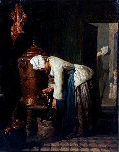 Jean-Siméon Chardin - Woman Drawing Water at the Cistern - Google Art Project