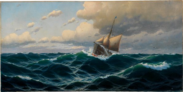 Max Jensen - Schiff auf Hoher See