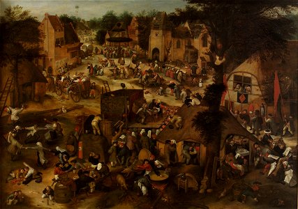 Jeremias Günther - Kirchweih mit Theater und Prozession - GG 3541 - Kunsthistorisches Museum