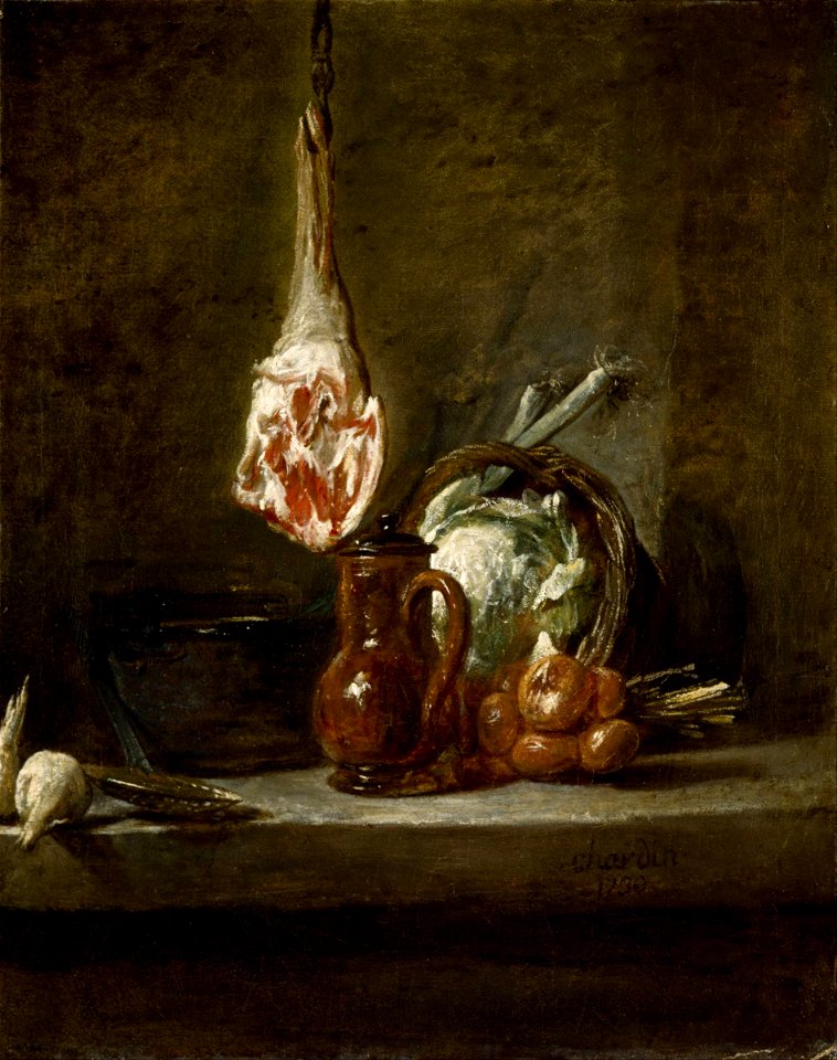 Jean-Siméon Chardin - Still Life with Leg of Lamb - Google Art Project