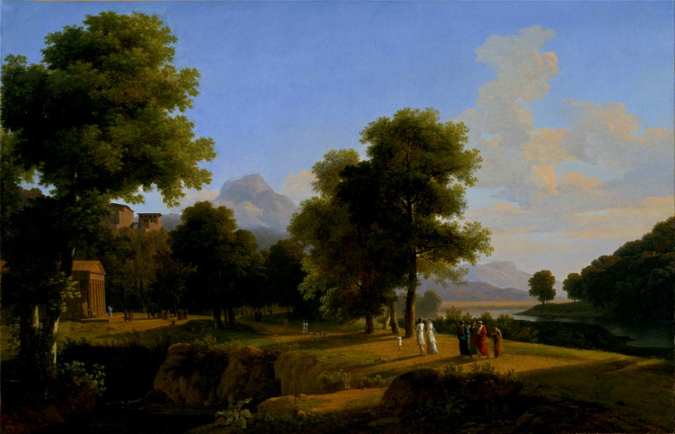 Jean-Victor Bertin - Landscape, Site of Greece (Paysage, Site de la Grèce) - Google Art Project