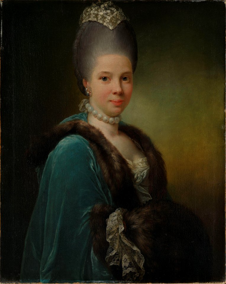 Jens Juel - Portrait of Bodilla Birgitte von Munthe af Morgenstierne, b. de Flindt - NG.M.03622 - National Museum of Art, Architecture and Design