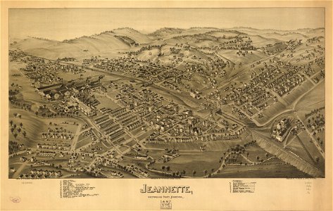 Jeannette, Westmoreland County, Pennsylvania, 1897. LOC 75694994