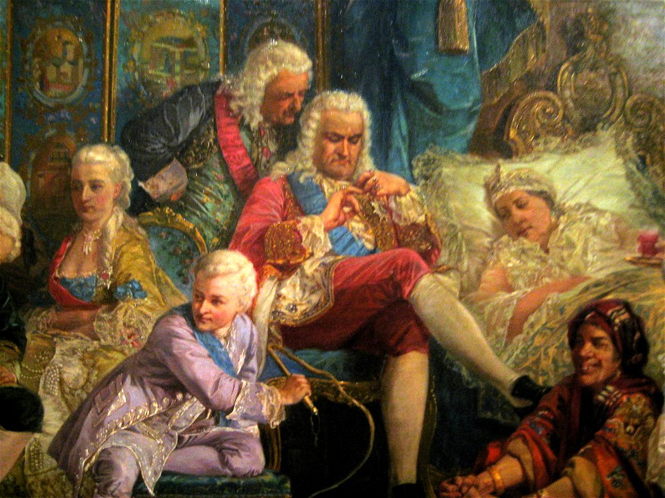 Jesters of empress Anna Ioanovna by V.Jacobi (1872) detail 03