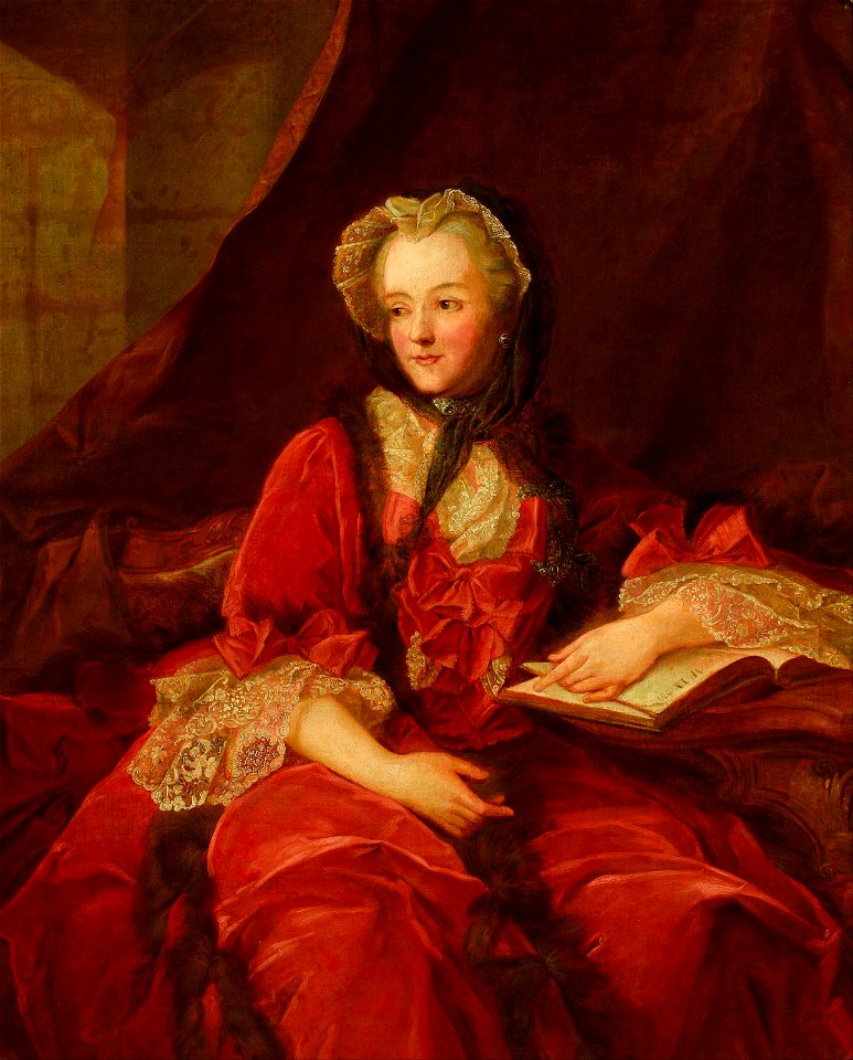 Jean-Marc Nattier (copy) - Portrait of Marie Leszczyńska - Google Art Project