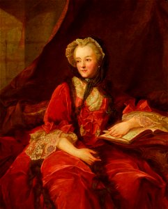 Jean-Marc Nattier (copy) - Portrait of Marie Leszczyńska - Google Art Project