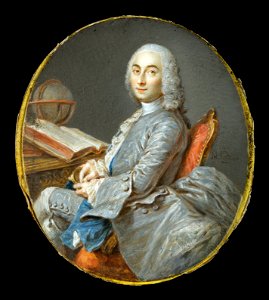Jean-Marc Nattier - Miniature Portrait of César François Cassini de Thury - Google Art Project