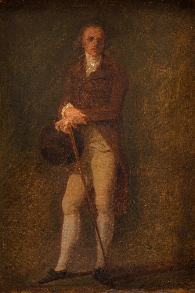 Jens Juel - Portrætskitse. Maleren N.A. Abildgaard (^). - KMS1816 - Statens Museum for Kunst