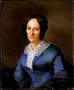 Jenny Eckhardt, Portrait de Mme Laure Jacot, née Sandoz, non daté (1836-1850). Free illustration for personal and commercial use.