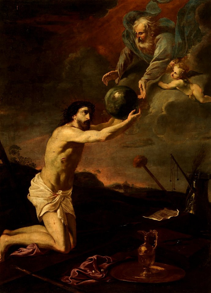 Jesucristo recibe el mundo de manos de Dios Padre (Museo del Prado)