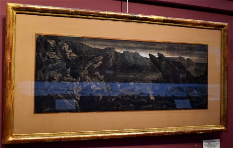 Jean-Paul Laurens - Rochers battus par la mer