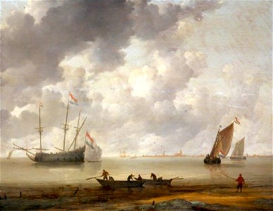 Jeronymus van Diest (1631-after 1675) - Seascape with Boats - 85204 - National Trust