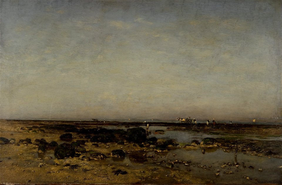 Eugen Jettel - Sumpflandschaft mit Figurenstaffage (1876)