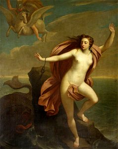 Jeremiah Davison (c.1695-1745) - Perseus and Andromeda (after Guido Reni) - 732314 - National Trust. Free illustration for personal and commercial use.