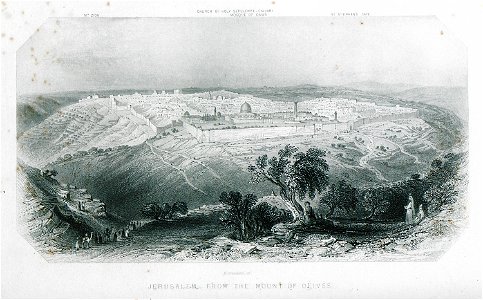 Jerusalem, from the Mount of Olives - Byron George Gordon Lord - 1849