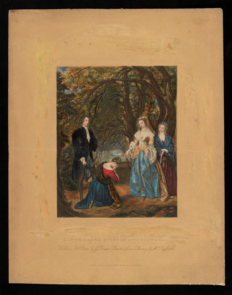 Jenny Dean's interview with the queen - printed in oil colours by G. Baxter (patentee) from a painting by Mrs. Seyffarth. LCCN2012647363
