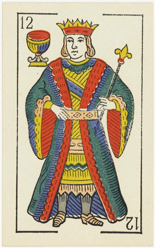 Jeu d'Aluette - Grimaud - 1860 - King of Cups