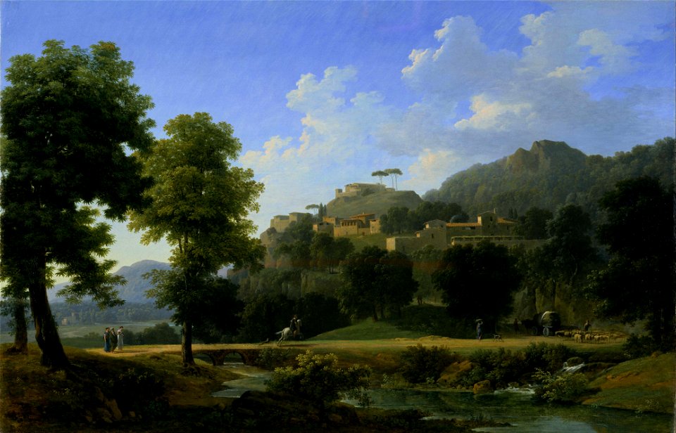 Jean-Victor Bertin - Italian Landscape (Le Paysage d'Italie) - Google Art Project