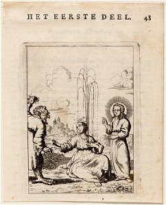 Jezus doet eene levende fontein in het hart van de ziel ontspringen, objectnr A 19221