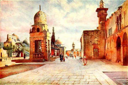 Jerusalem, The dome of Kait Bey, Haram-Es-Shereef. Cairo, Jerusalem, and Damascus (1912)