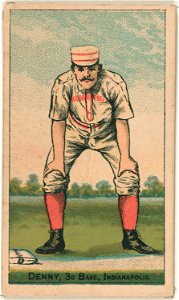 Jerry Denny, Indianapolis Hoosiers, baseball card portrait LCCN2007680763