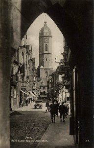 Jena, Thüringen - Blick durch das Johannistor (Zeno Ansichtskarten)