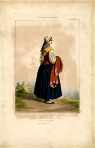 Jeune Fille des Eaux Bonnes, Vallée d'Ossau (Pyrénées) - Fonds Ancely - B315556101 A ALOPHE 2 001