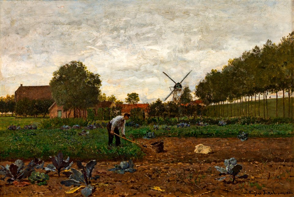 Eugen Jettel - Abendlandschaft (1881)
