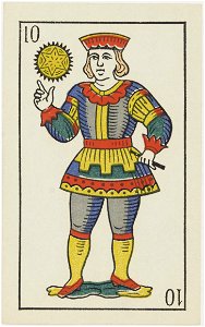 Jeu d'Aluette - Grimaud - 1860 - Jack of Coins