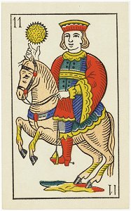 Jeu d'Aluette - Grimaud - 1860 - Knight of Coins