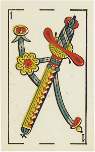 Jeu d'Aluette - Grimaud - 1860 - Ace of Swords
