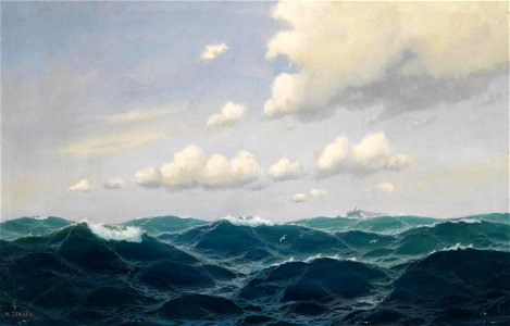 Max Jensen - Dampfer auf hoher See
