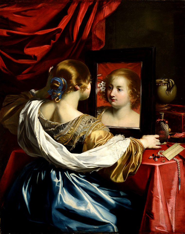 Jeune femme à sa toilette Vanité - Nicolas Regnier (1976-7)