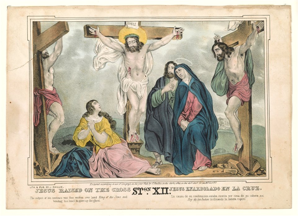 Jesus raised on the cross - lith. & pub. by J. Baillie. LCCN98514404
