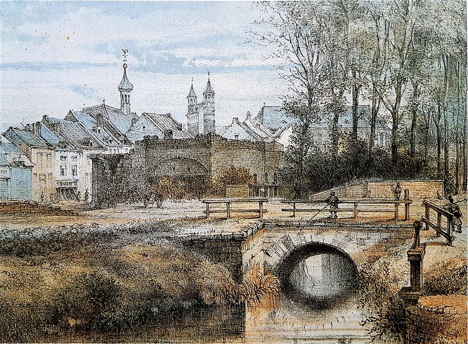 Jeker nabij St-Pieterspoort (A Schaepkens, 1872)