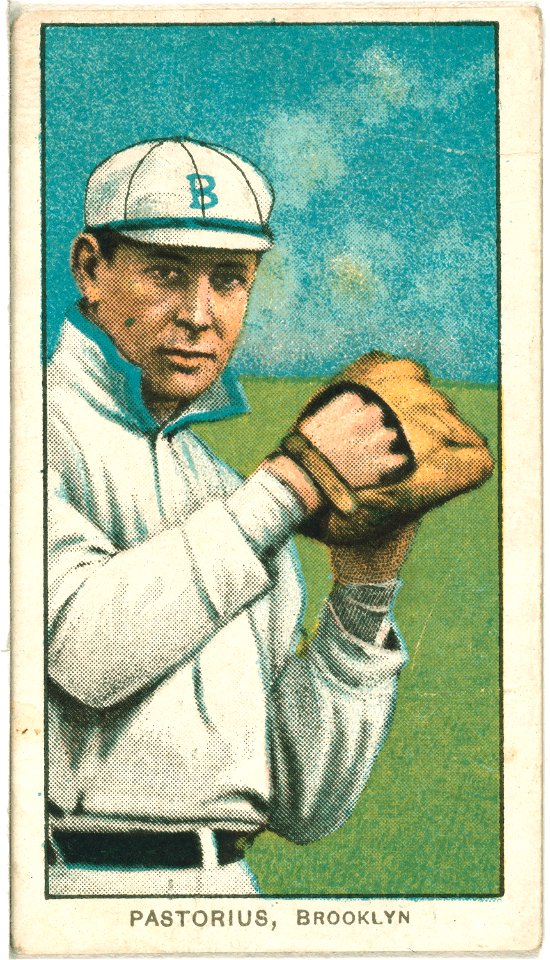 Jim Pastorius, Brooklyn Superbas, baseball card portrait LCCN2008675160