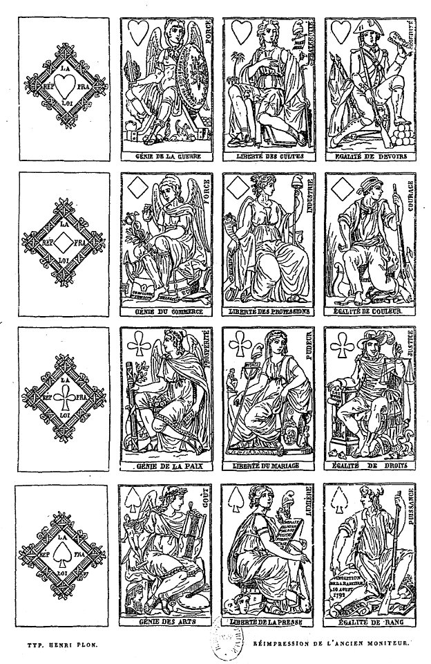 Jeu de cartes sous la Terreur