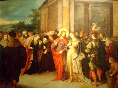 Franck le jeune - Le Christ et la femme adultere
