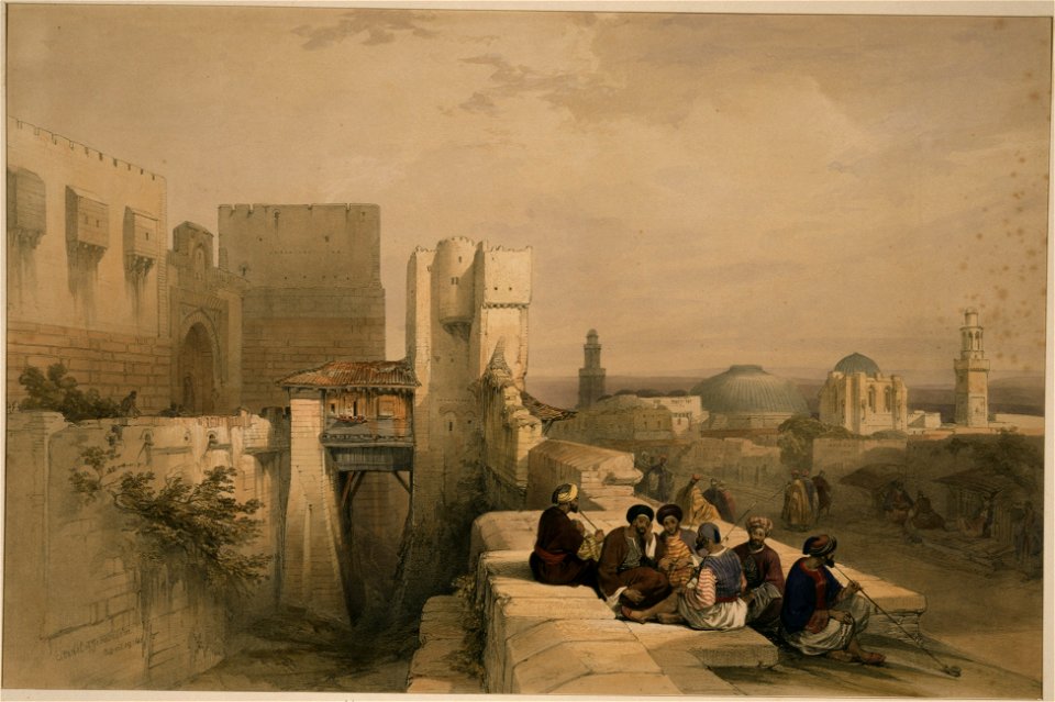 Jerusalem 1841. Free illustration for personal and commercial use.