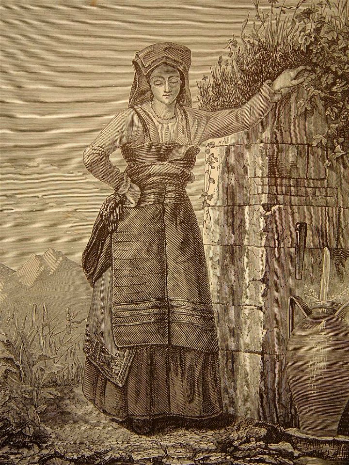 Jeune napolitaine à la fontaine