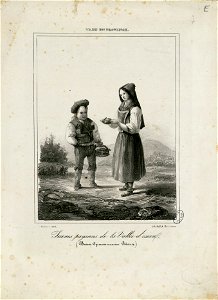Jeunes paysans de la Vallée d'Ossan (i.e. Ossau) (Basses-Pyrénées, ancien Béarn) - Fonds Ancely - B315556101 A GELIBERT 4 007